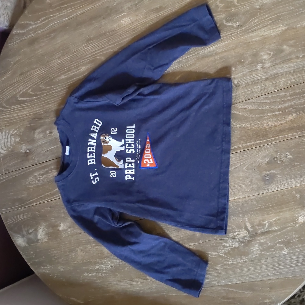 Size 5 Janie and Jack cotton long sleeve tee st. Bernard
